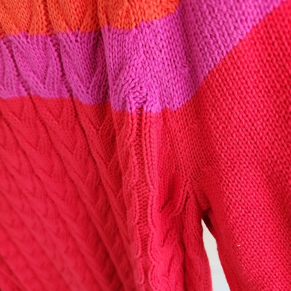 Lands’ End The Drifter Crew Neck Knit Sweater Sz Med Petite - Picture 6 of 8